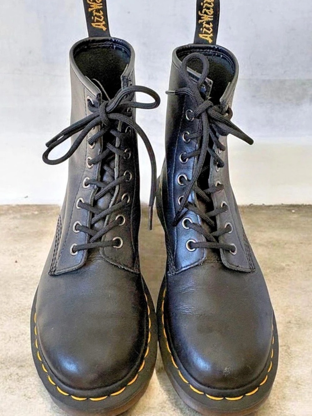 Dr. Martens Smooth Leather 8-Eye Boots Black US 7